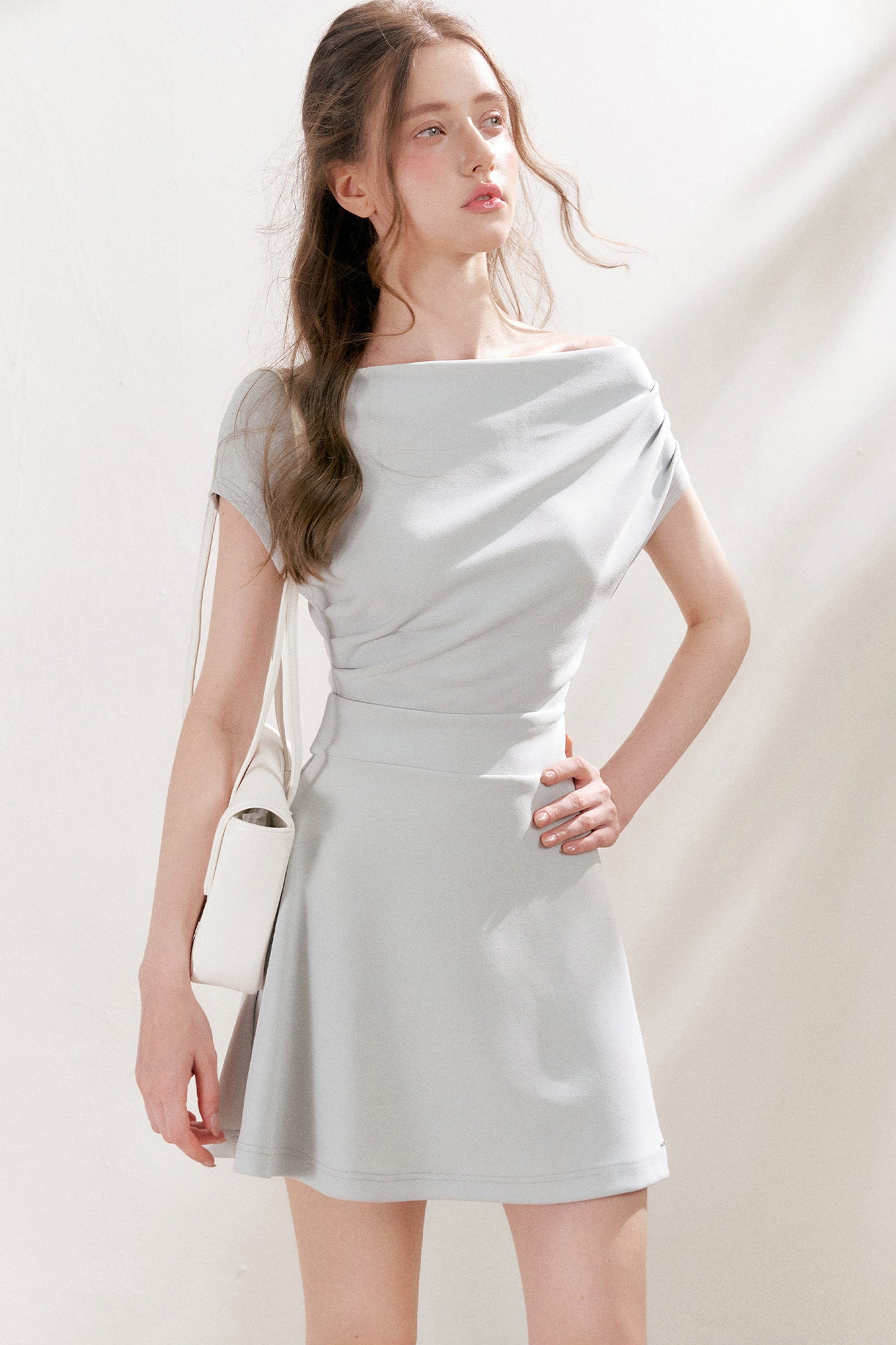 One-Shoulder A-Line Mini Dress
