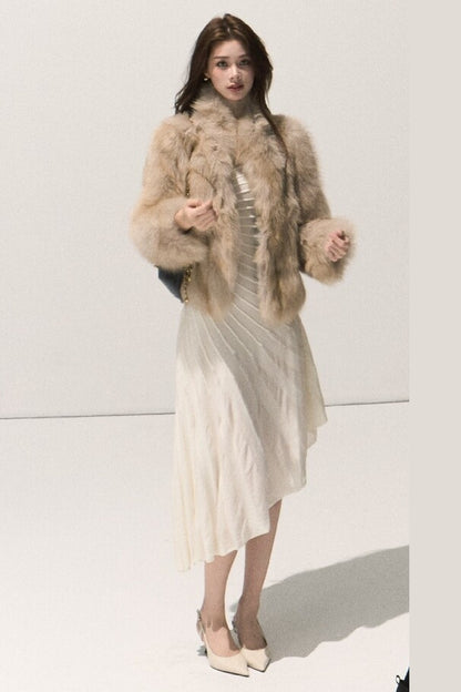 Fluffy Fox Fur Vest