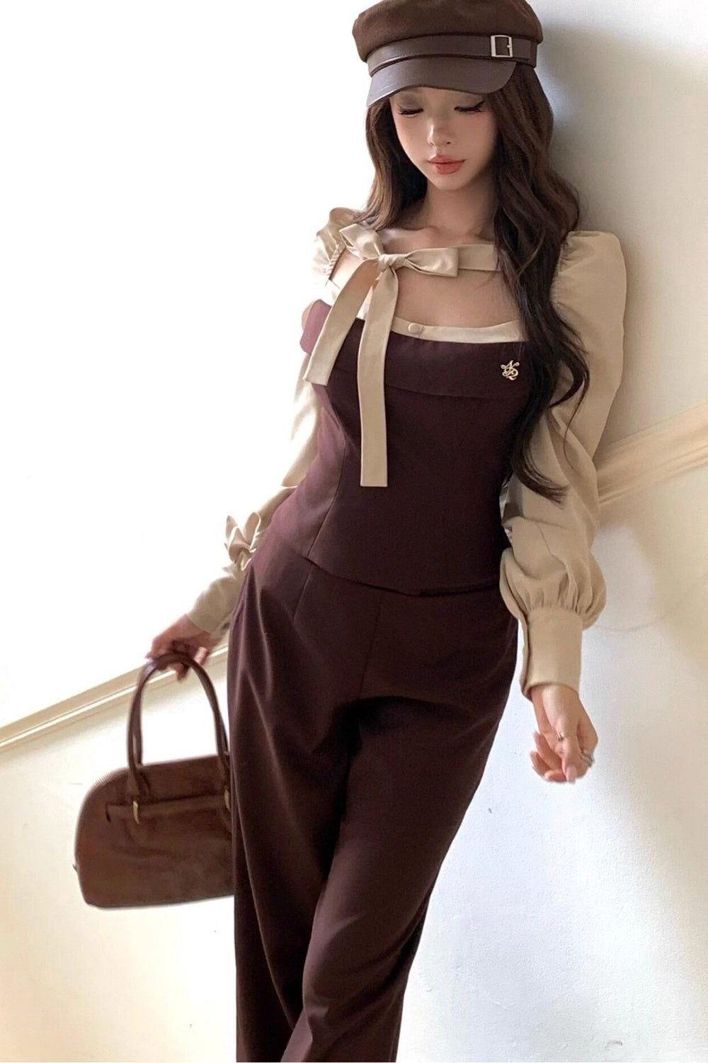 Love Idol Cookies Dark Brown Pants