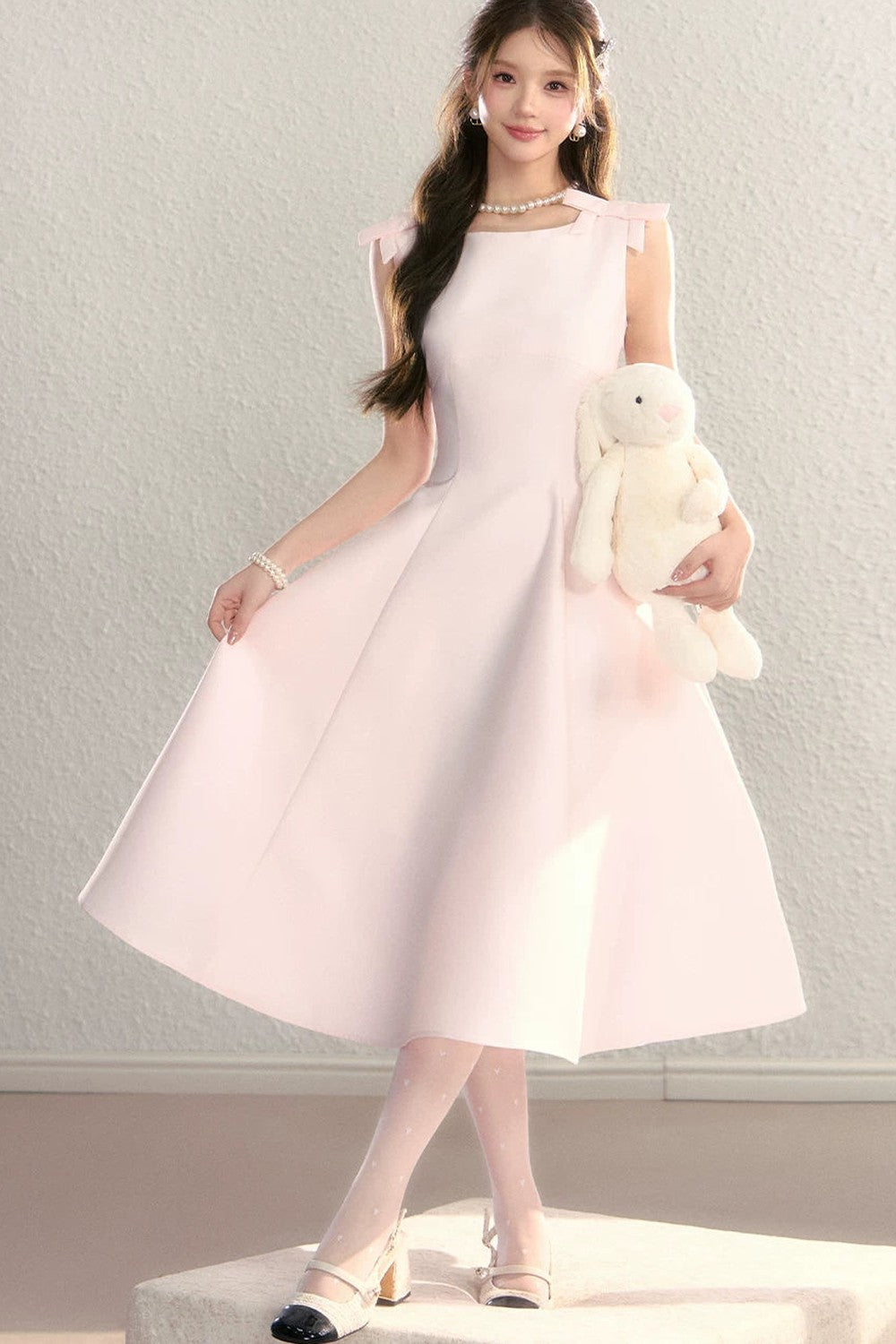 Vestido francés efecto adelgazante
