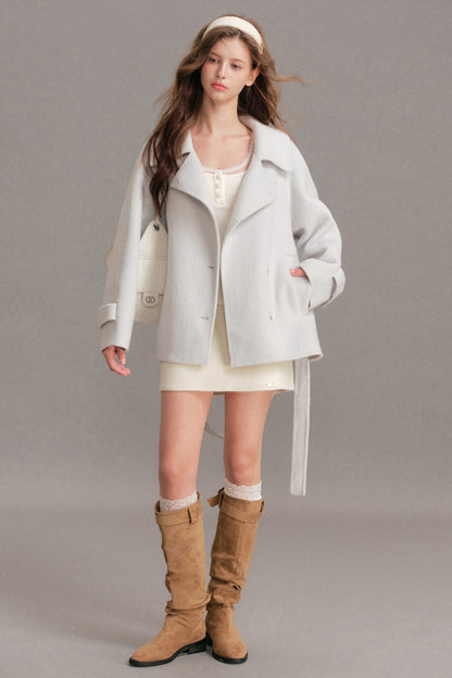 Oversized Double-Faced Wool Coat
