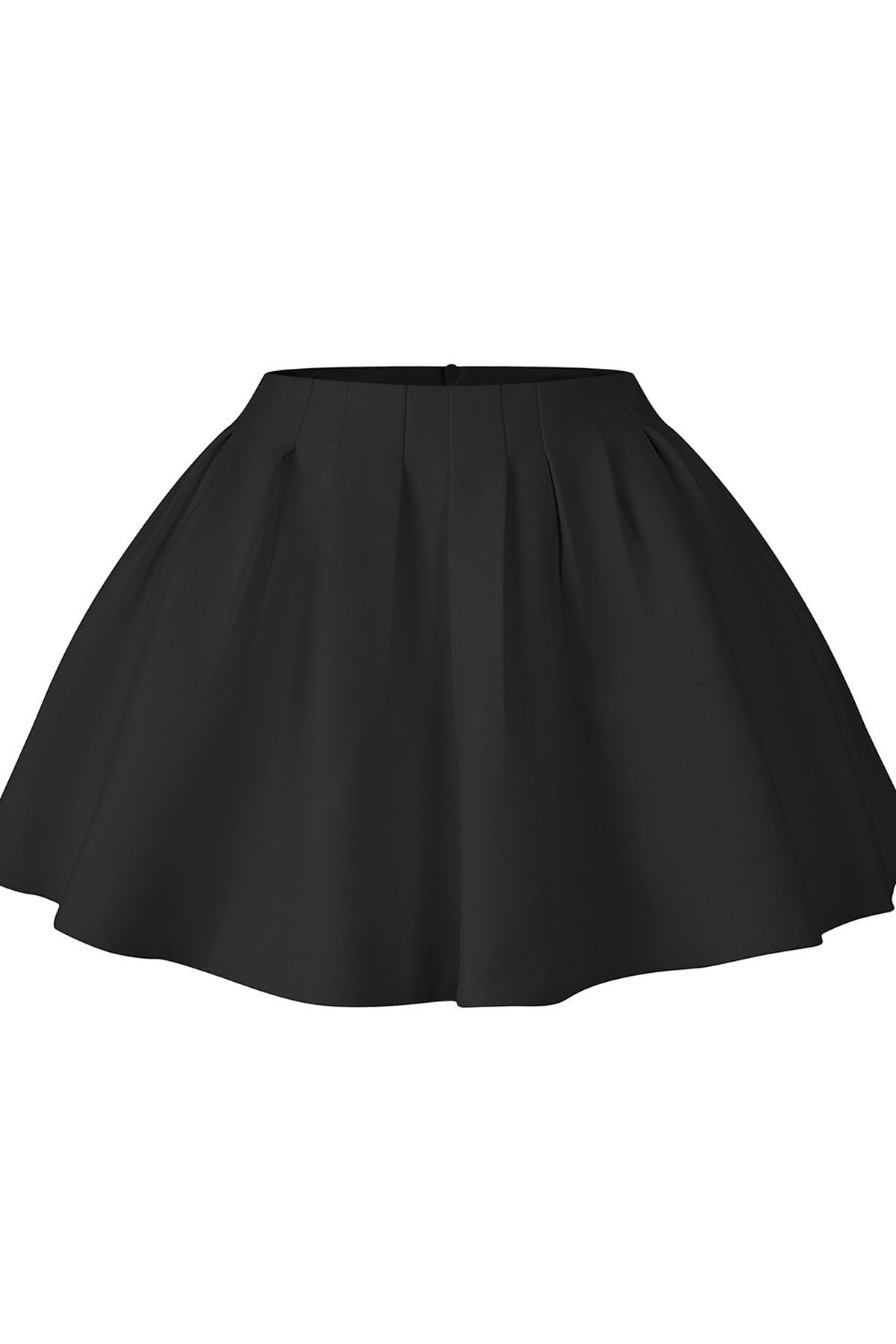 High-Waisted A-Line Puffy Skirt