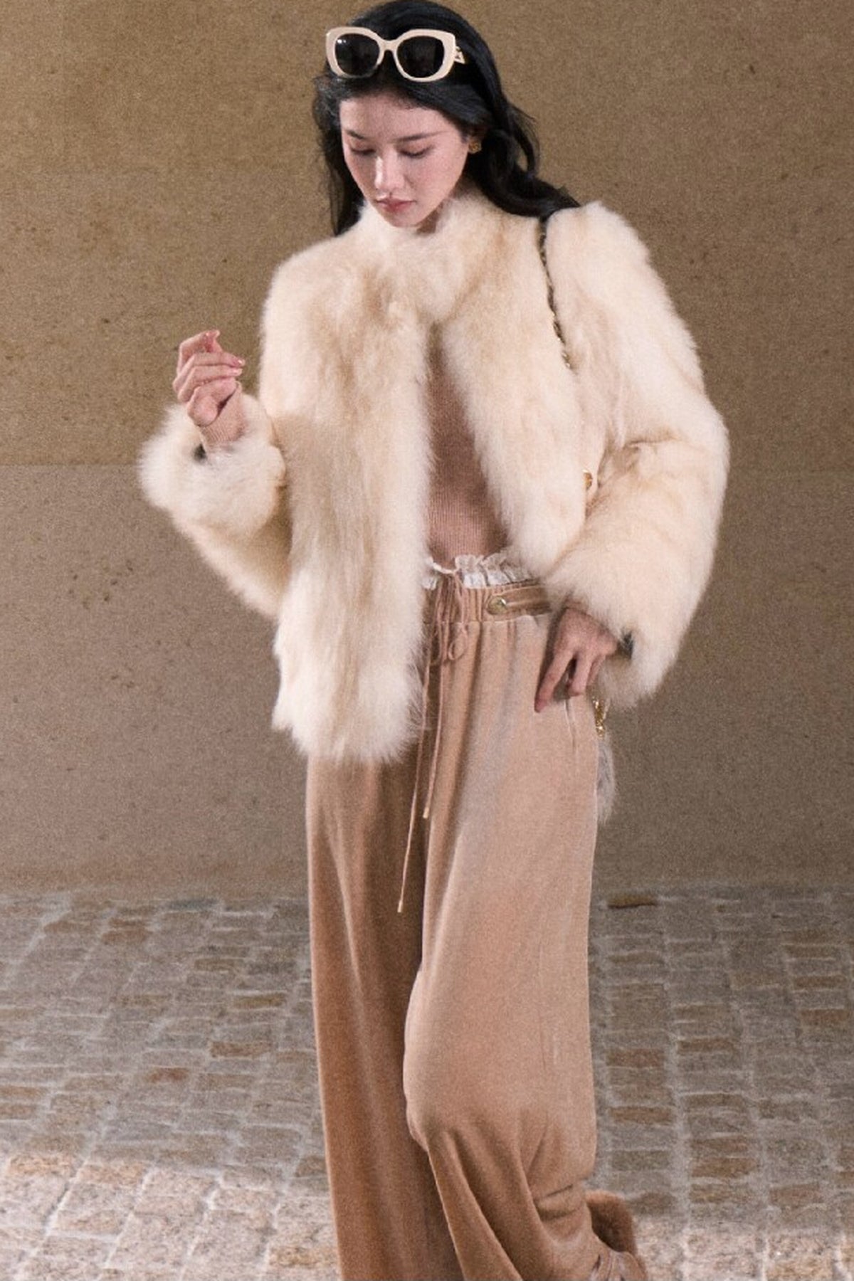 Fur Gradient Dyed Jacket
