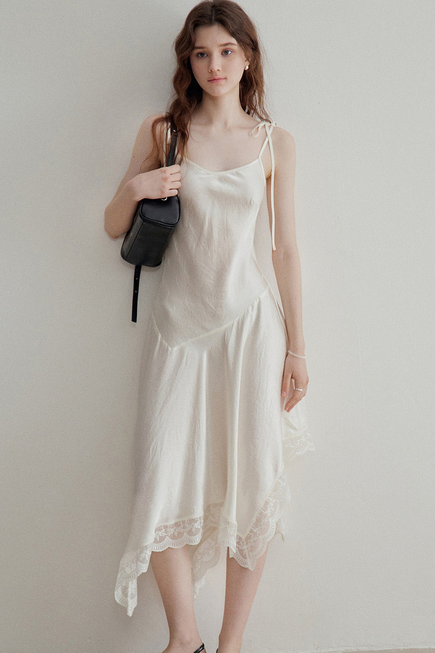 French Acetate Satin Slip Dress