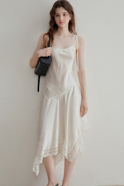 French Acetate Satin Slip Dress