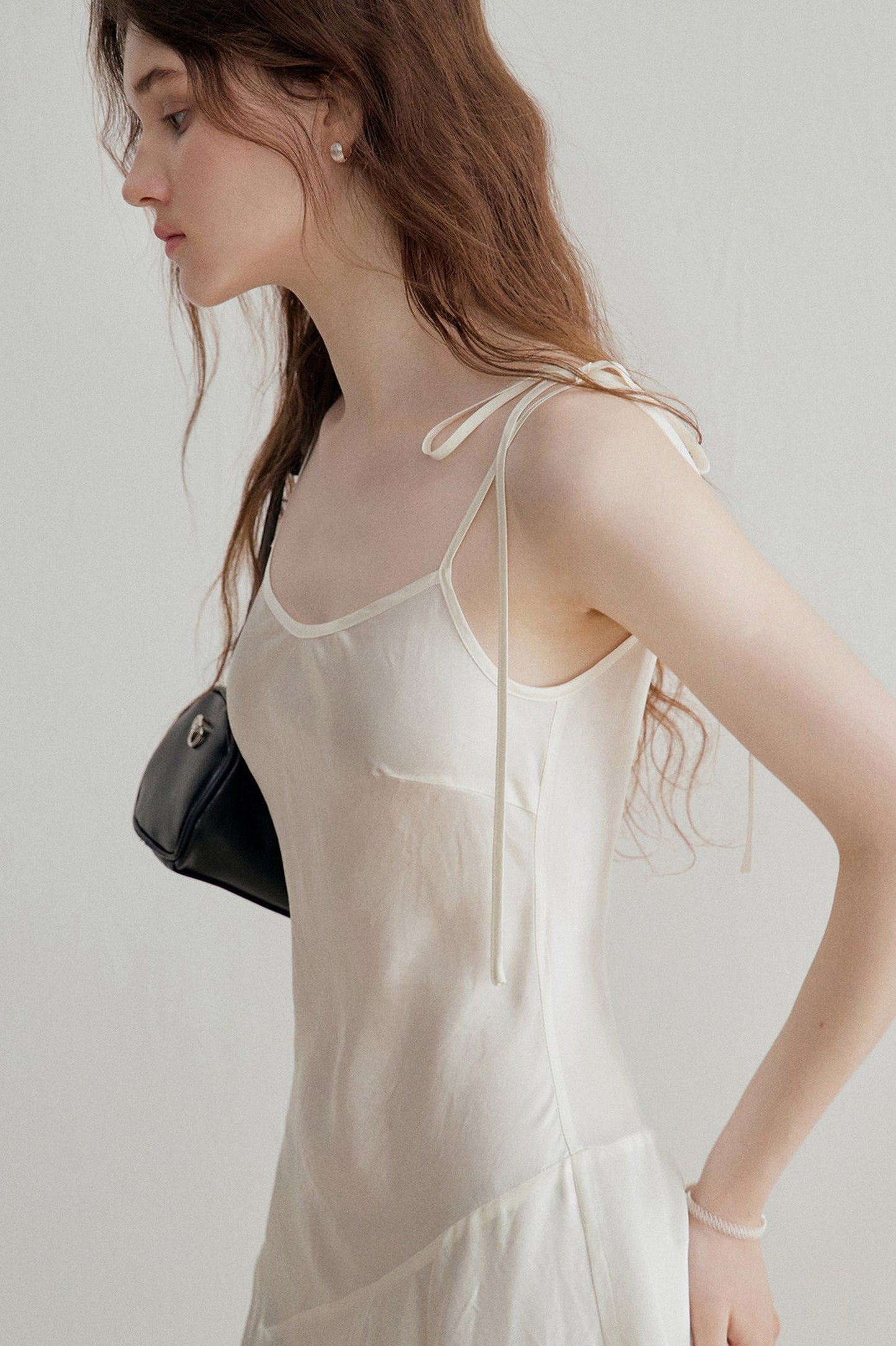 French Acetate Satin Slip Dress