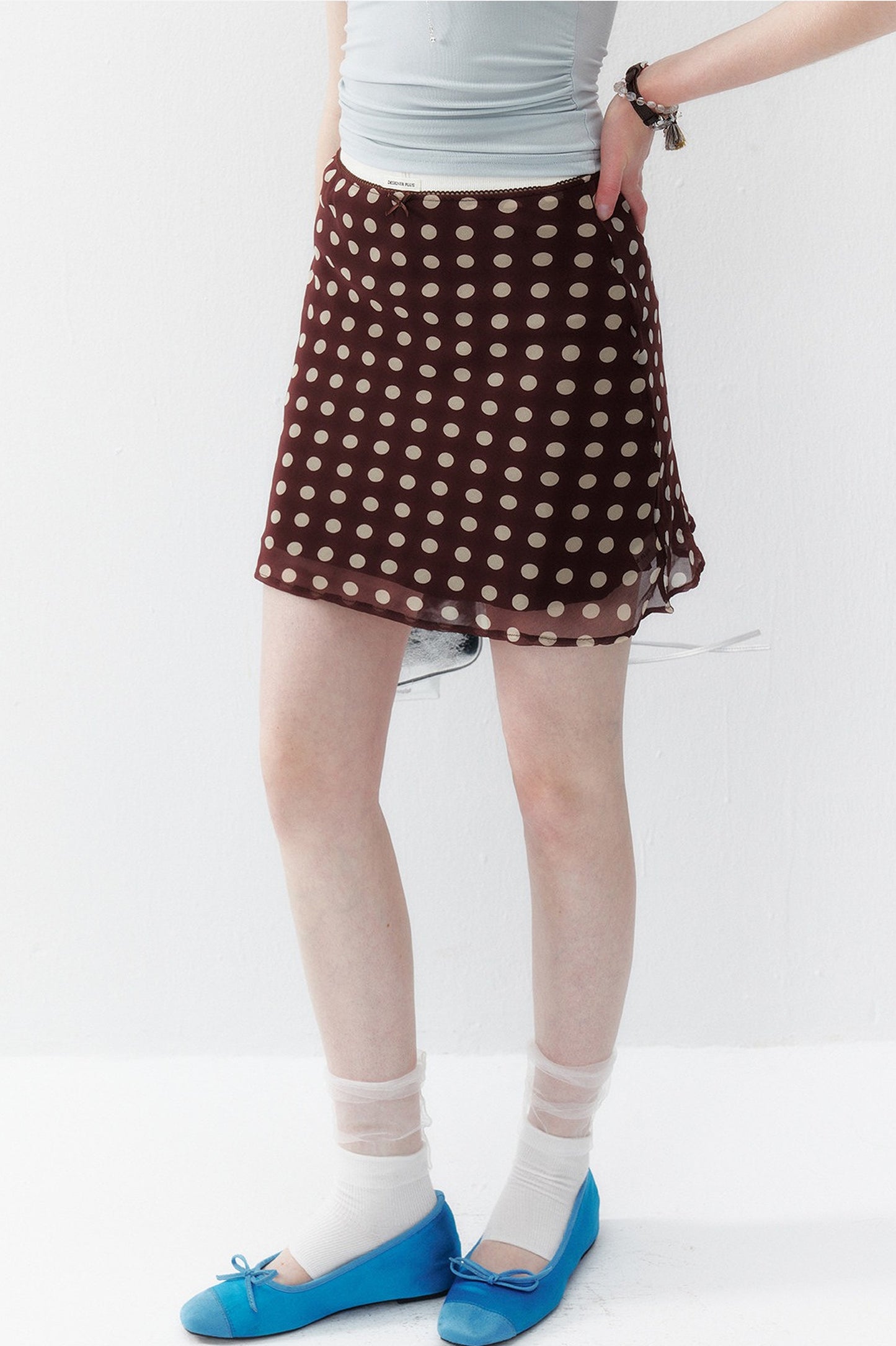 Small Wave Chiffon A-Line Skirt