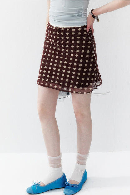 Small Wave Chiffon A-Line Skirt