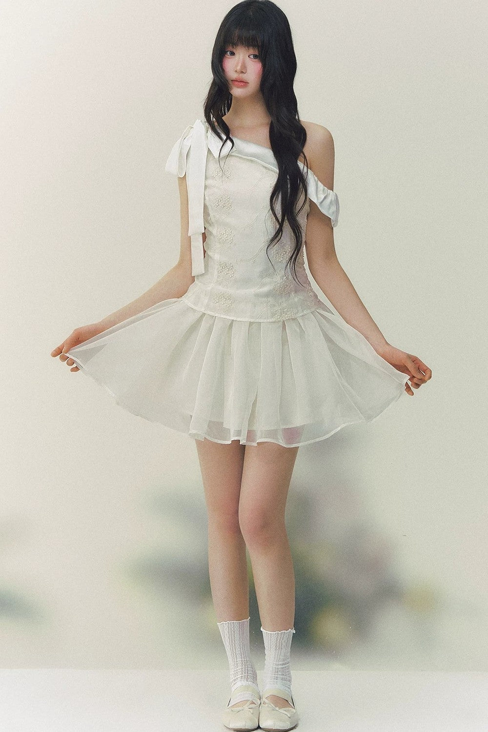 Satin Embroidery Princess Dress
