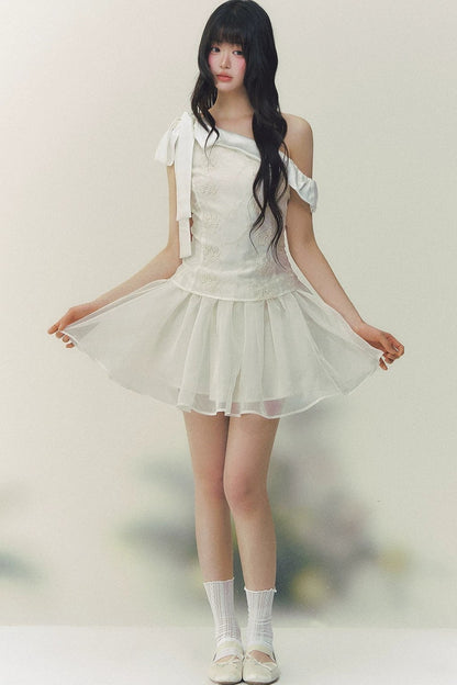 Satin Embroidery Princess Dress