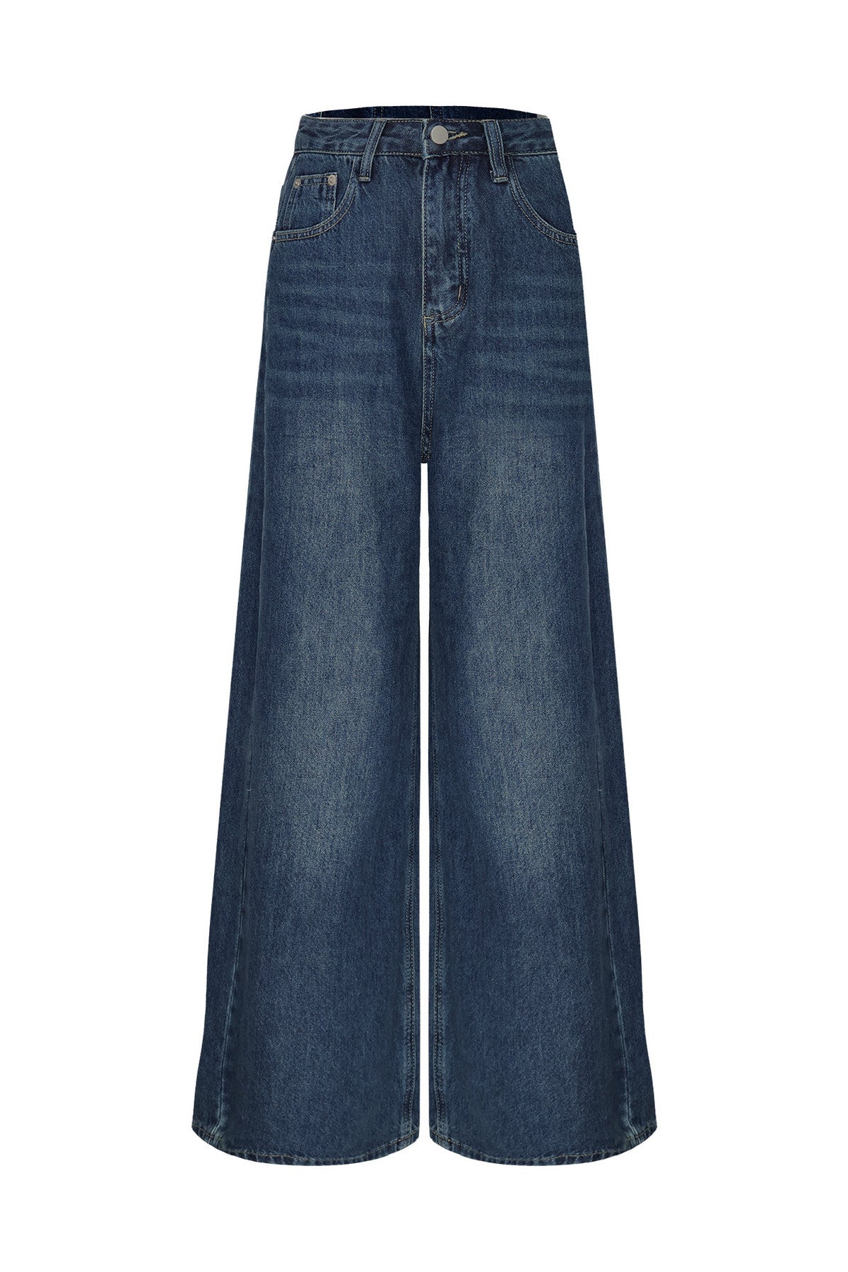 Autumn Washed Vintage Wide-Leg Jeans