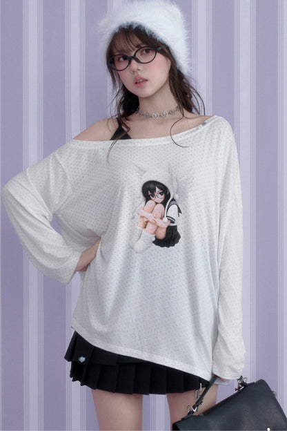 Star Sailor Angel Off-Shoulder T-Shirt