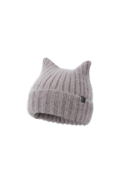 Cat Ear Rabbit Plush Hat Knit