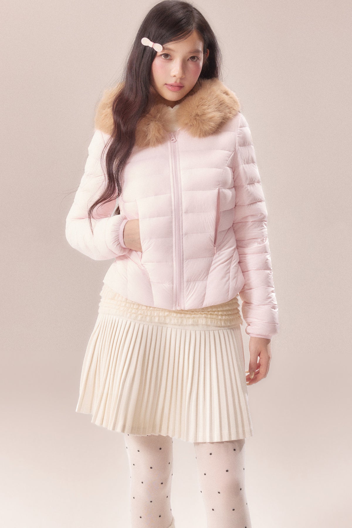 Fur Collar Short Down Jacket