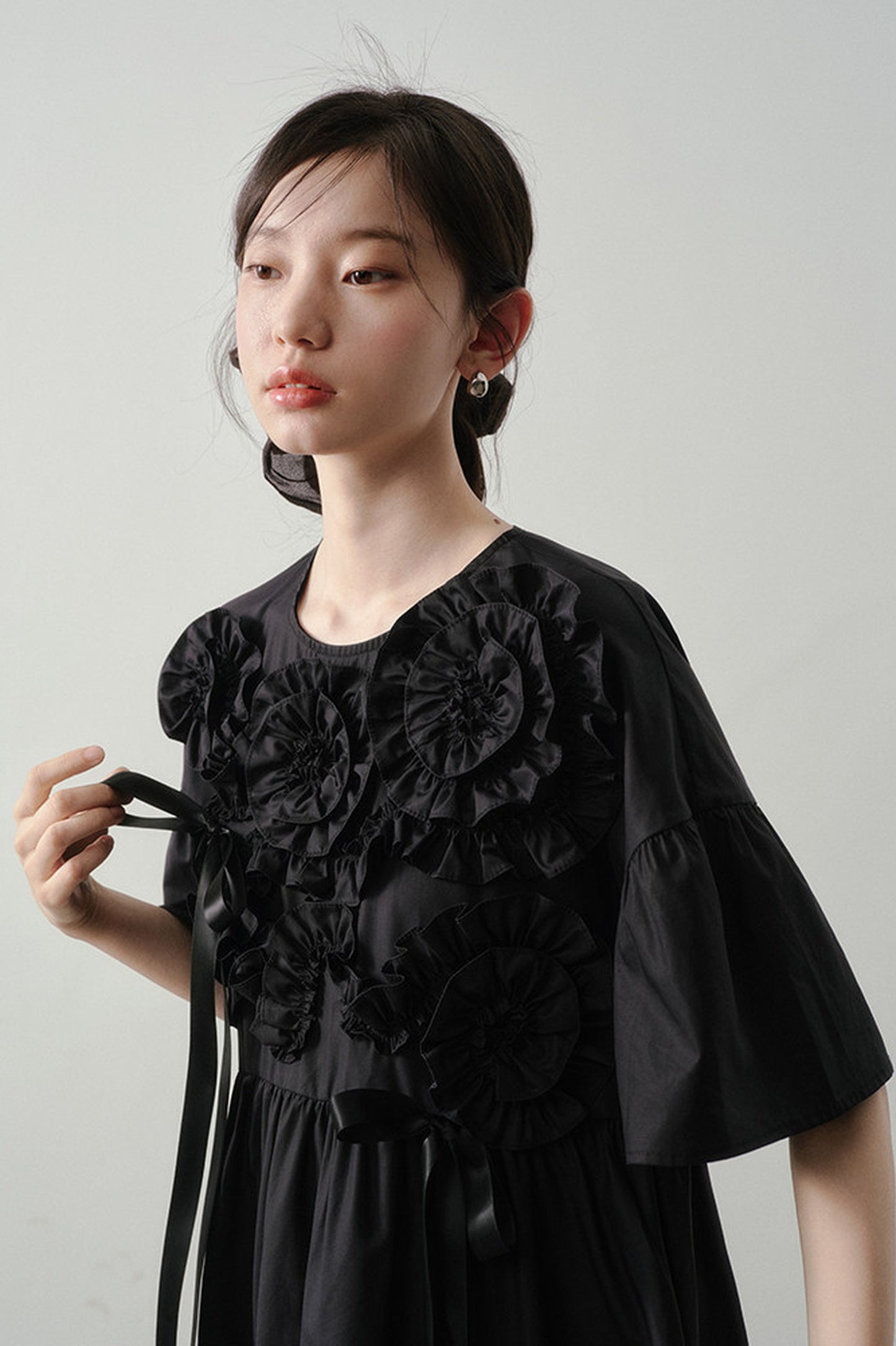 Heavy-Duty Three-Dimensional Floral Dress