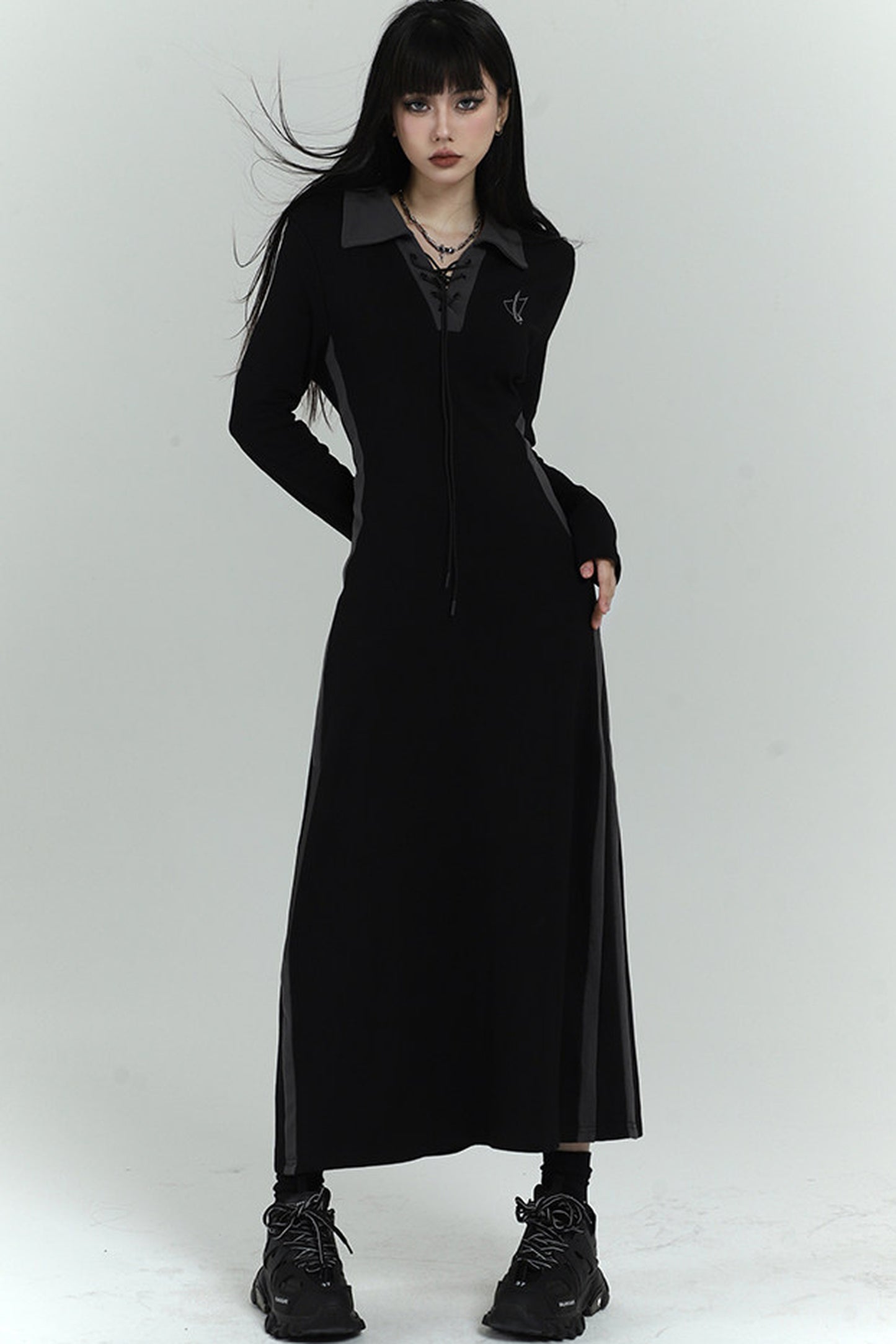 Elegant Long Black Dress