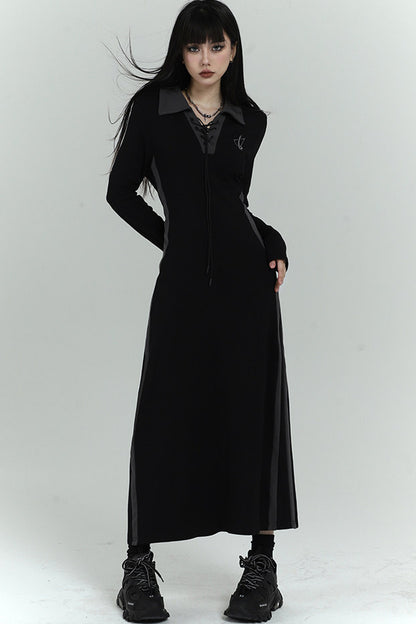 Elegant Long Black Dress