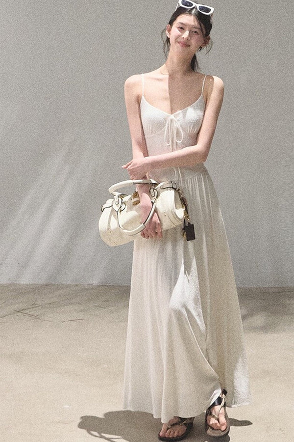 Bohemian Vine Jacquard Backless Dress