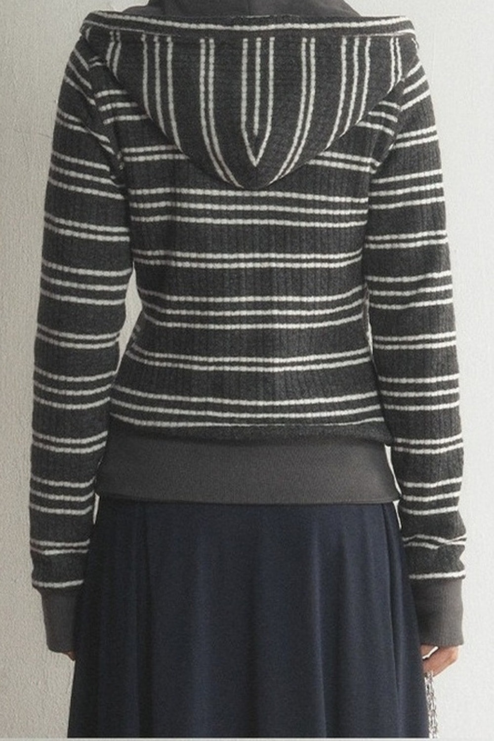 Reversible Striped Hooded Jacket and Pants Set-Up