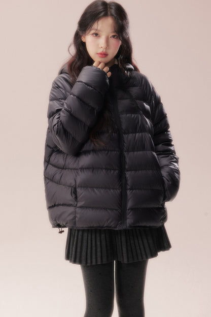Silhouette Zipper Down Jacket