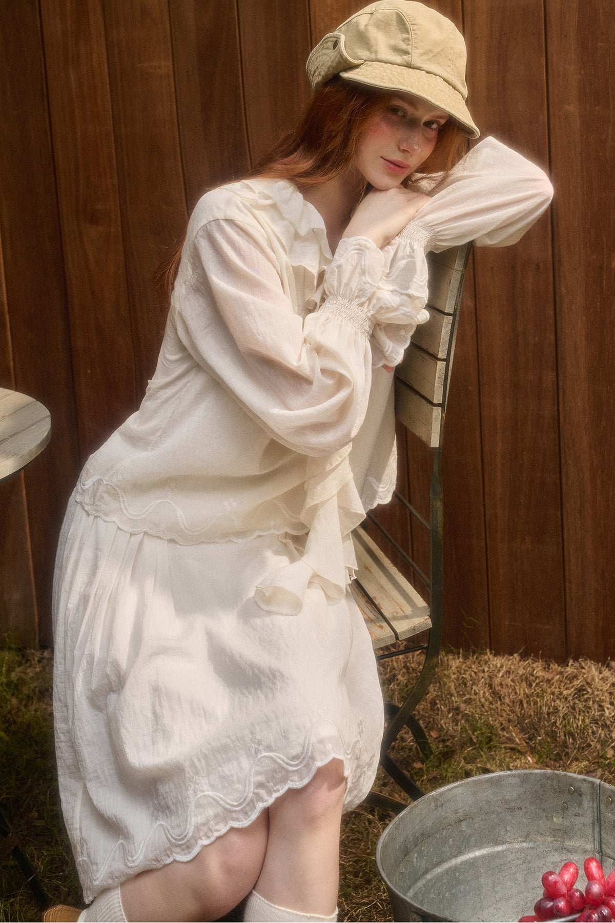 Tencel Cotton Lace Trim Set
