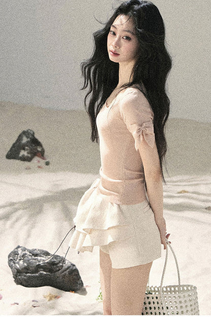 크롭 컷아웃 탑