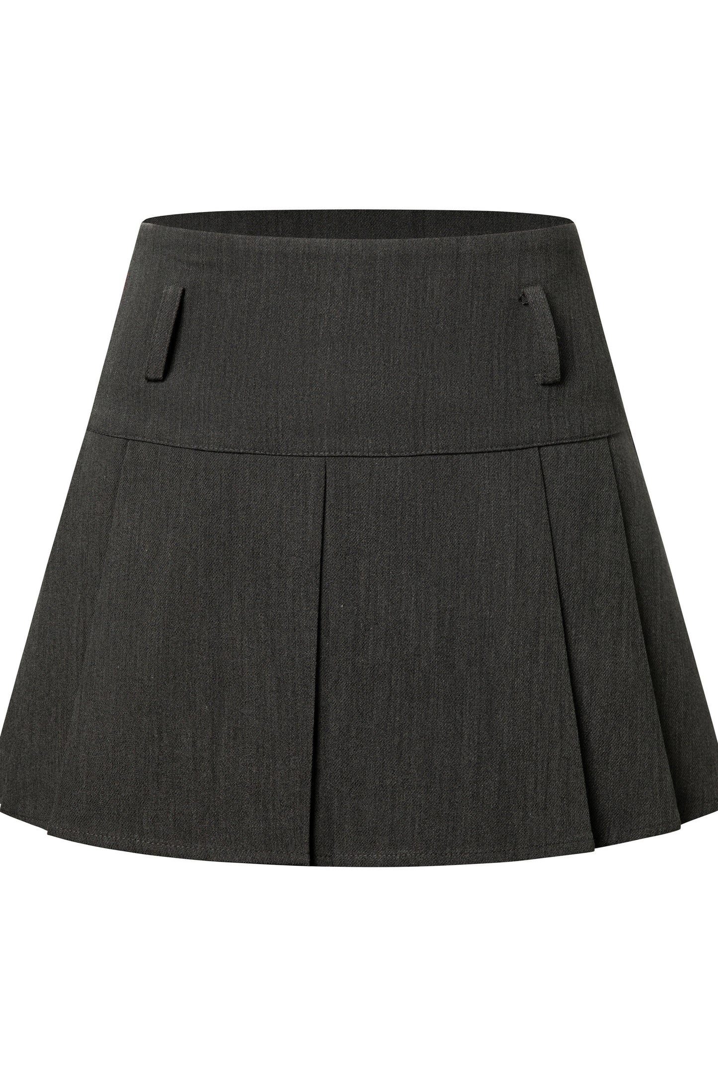Bow Tie Spliced Shirt and Pleated Mini Skirt Set-Up