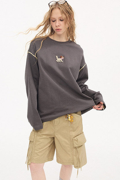 Khaki Washed Pocket Shorts