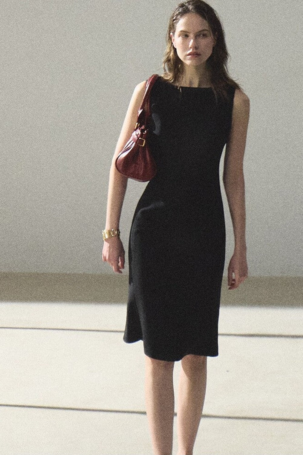 Acetate Black Tank Dress