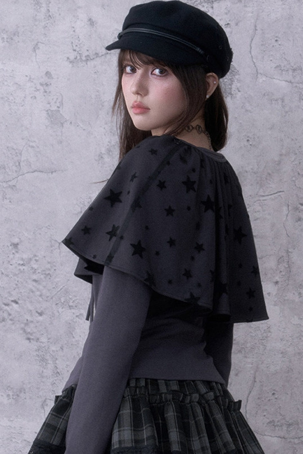 Star Schalkragen-Zweiteiler-Strickjacke