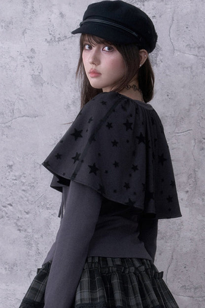 Star Schalkragen-Zweiteiler-Strickjacke