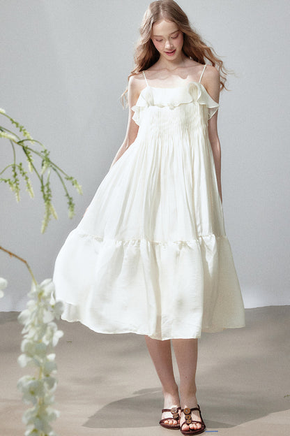 Ruffle Tiered Camisole Dress