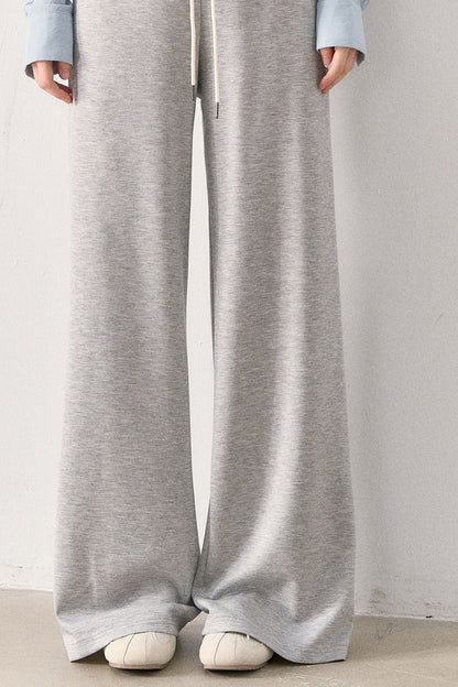 Relaxed Knit Wide Leg Pants and Shirt Set