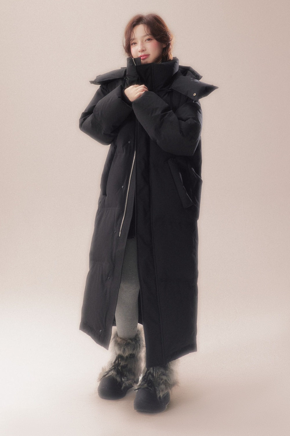 Long 90 White Goose Down Coat