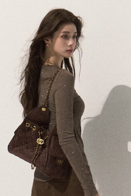 Silver Sprinkle Textured Knit Top