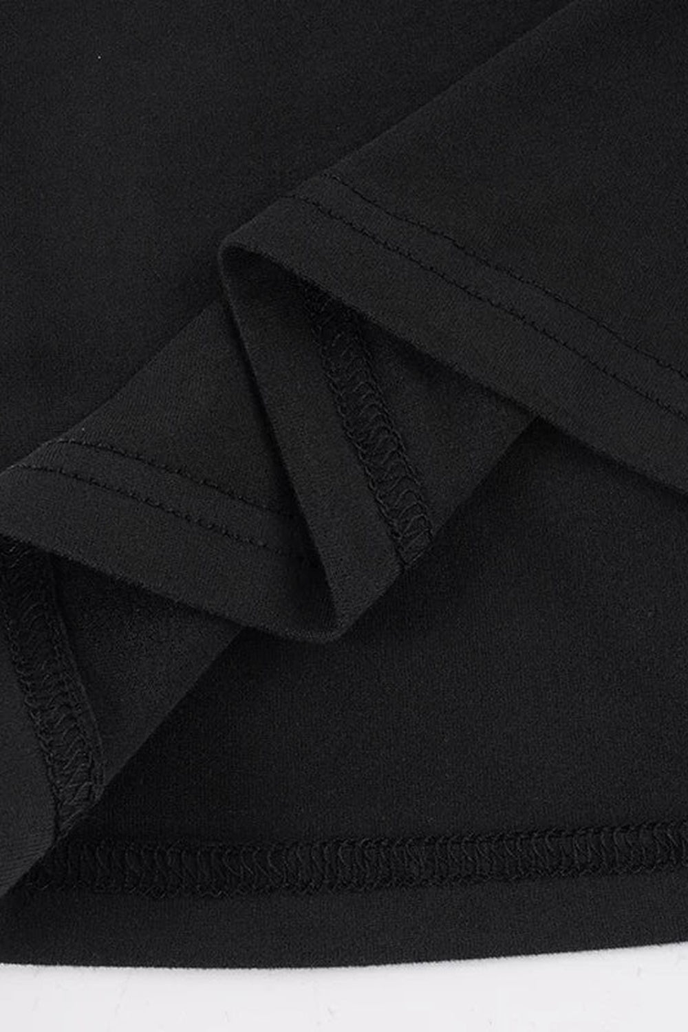 V-Neck Hollow-Out Long-Sleeve Top