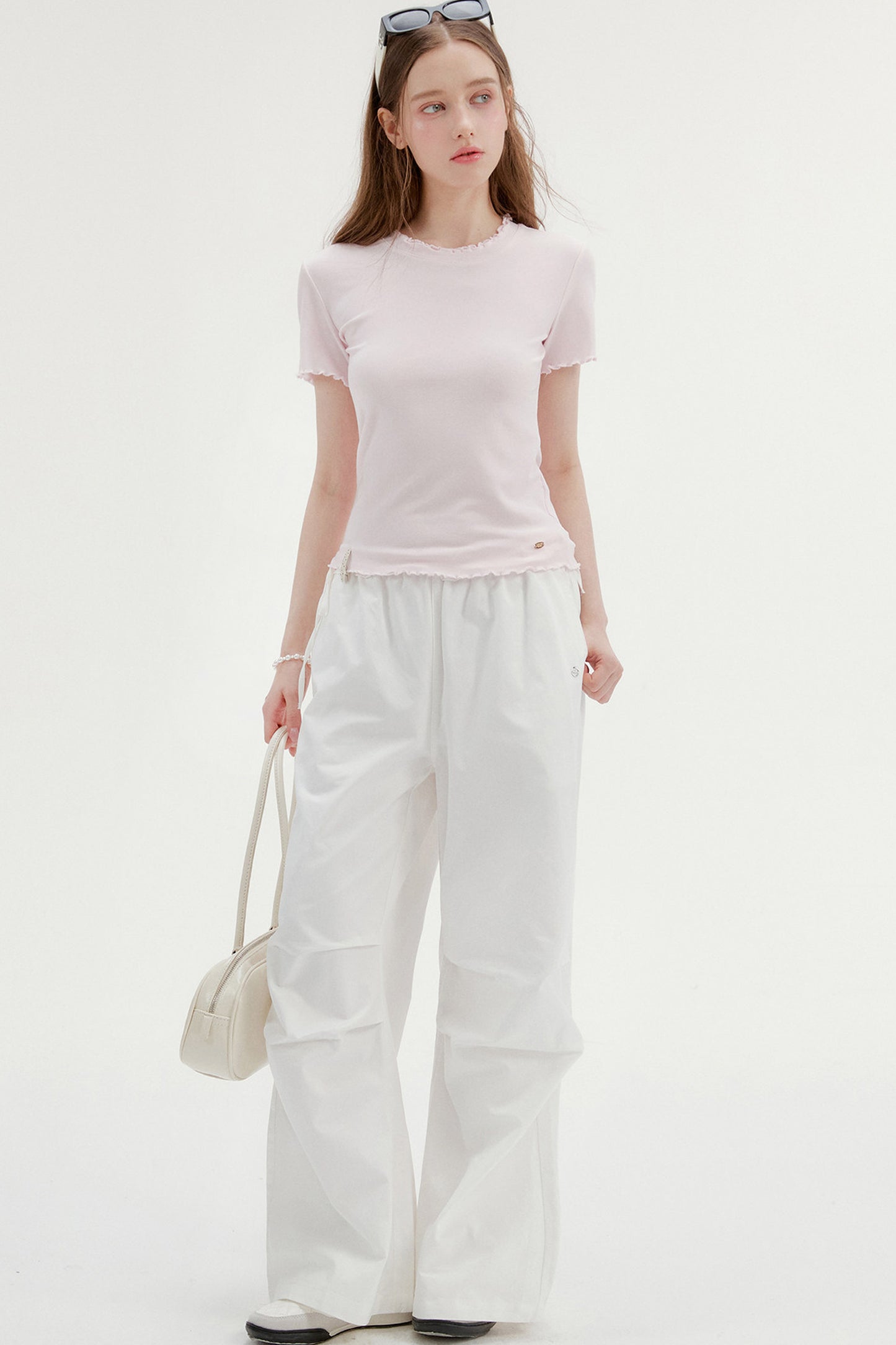 Pleated Drape Cargo Pants