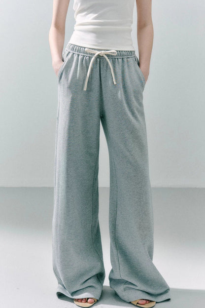 Straight Leg Cotton Sweatpants