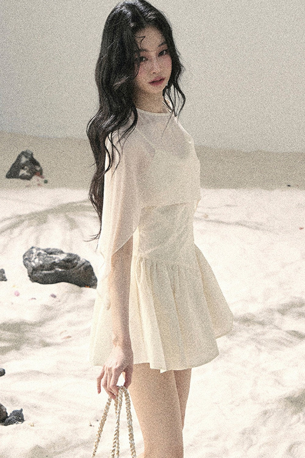 Misty French Puffy Dress Set