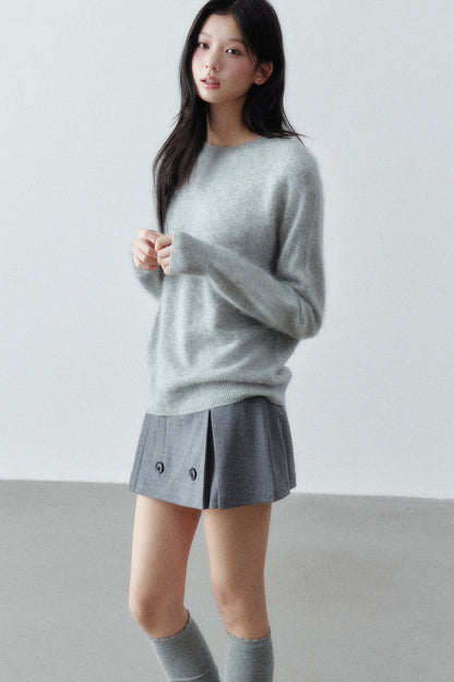 Brushed Cashmere Mulberry Silk Sweater