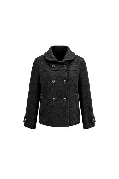 Short Wool Doll Collar Coat Set-Up