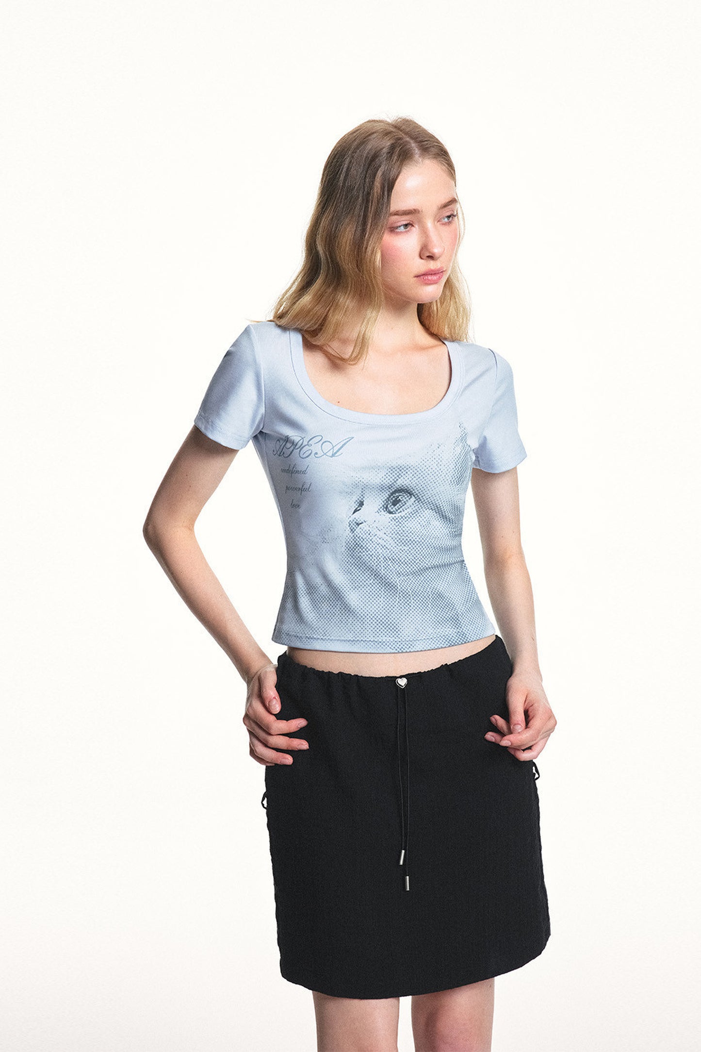 Retro Cat Lyocell Top