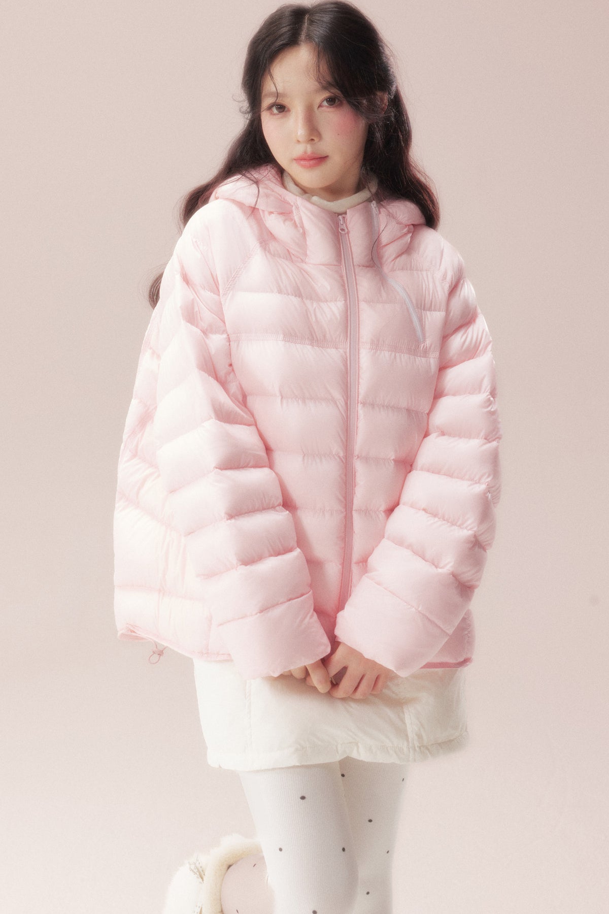 Silhouette Zipper Down Jacket