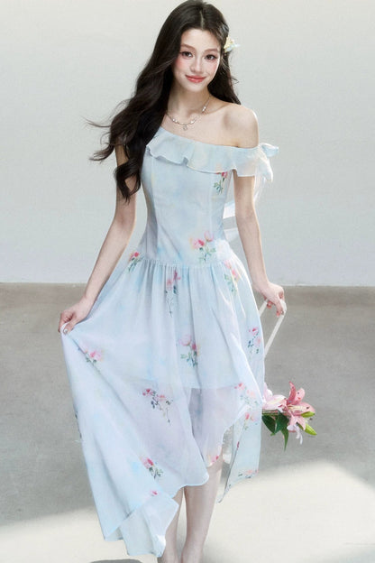 Sea Salt Rose Print Dress