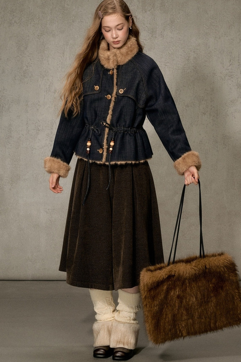 Forest Path Wide-Leg Skirt