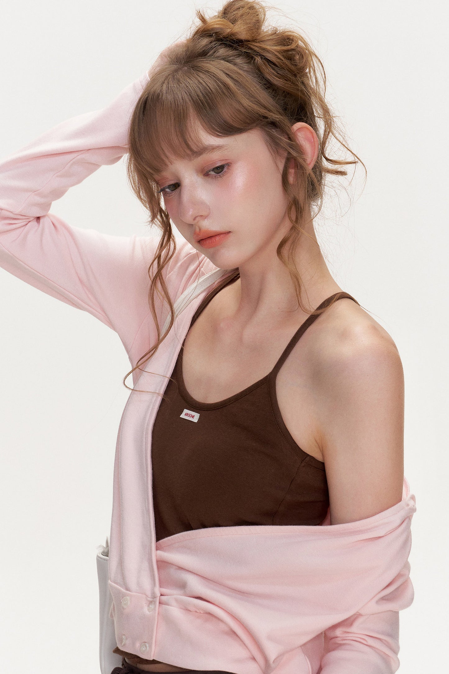 Cross V-Neck Layered Top