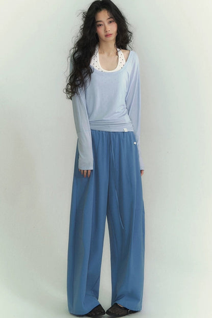 Light Oxygen Wide-Leg Scimitar Pants
