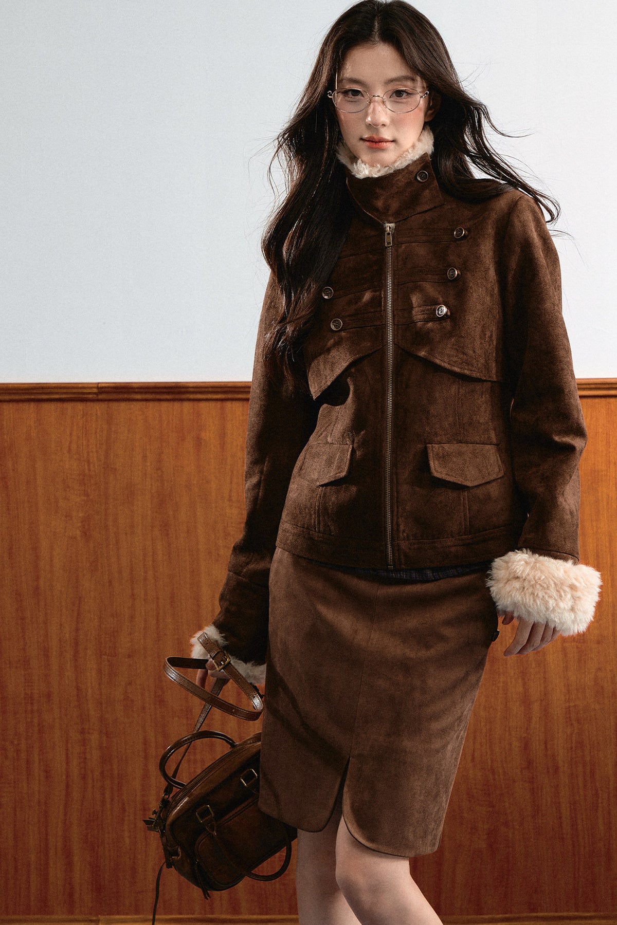 Suede Short Jacket
