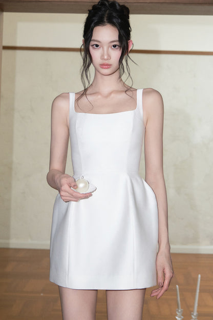 Square Neck Floral Dress