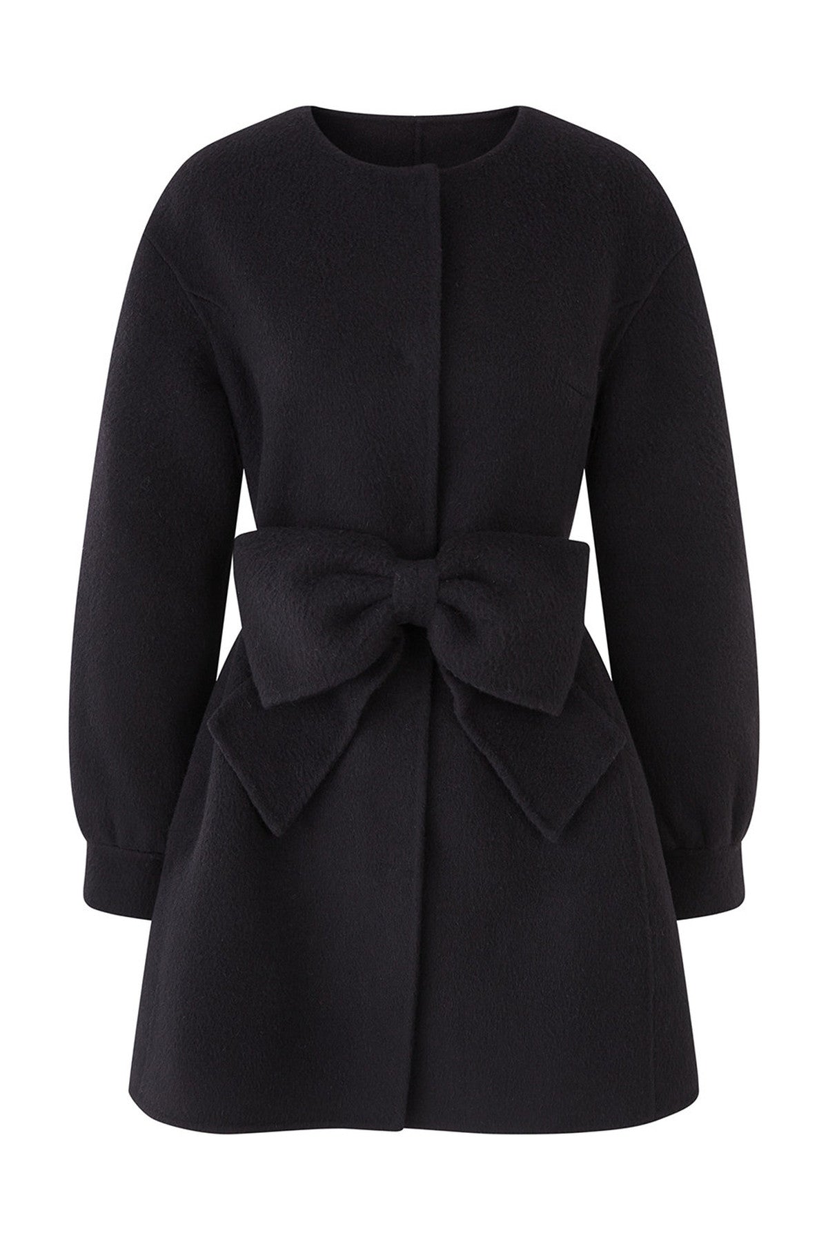 Bow Knot Woolen Jacket